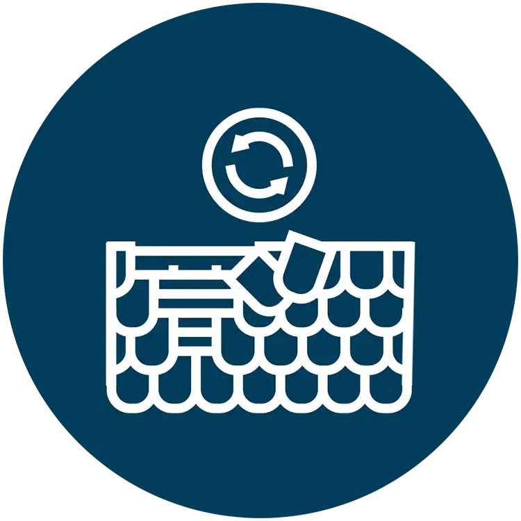 Tom Skelley Roofing Inc. roof replacement icon